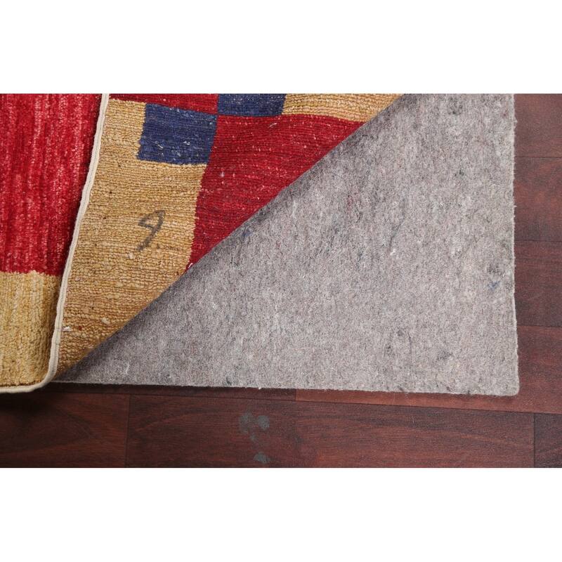 Oriental Gabbeh Kashkoli Wool Runner Rug Hand-knotted Hallway Carpet - 2'8" x 9'11"