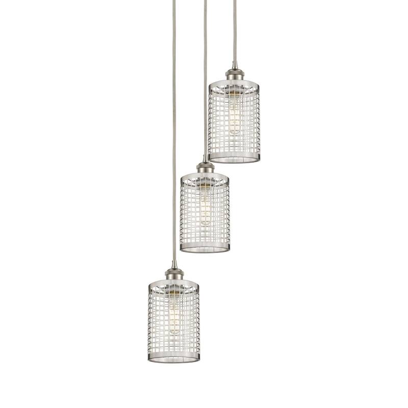 Innovations Lighting 113B-3P-30-19 Nestbrook Pendant Nestbrook 3 Light - Brushed Satin Nickel