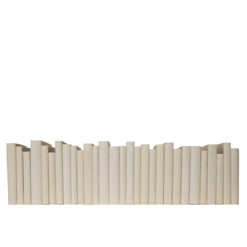 Books Tan Decorative Accessories: Short & Creamy Wrapped Color By The Foot