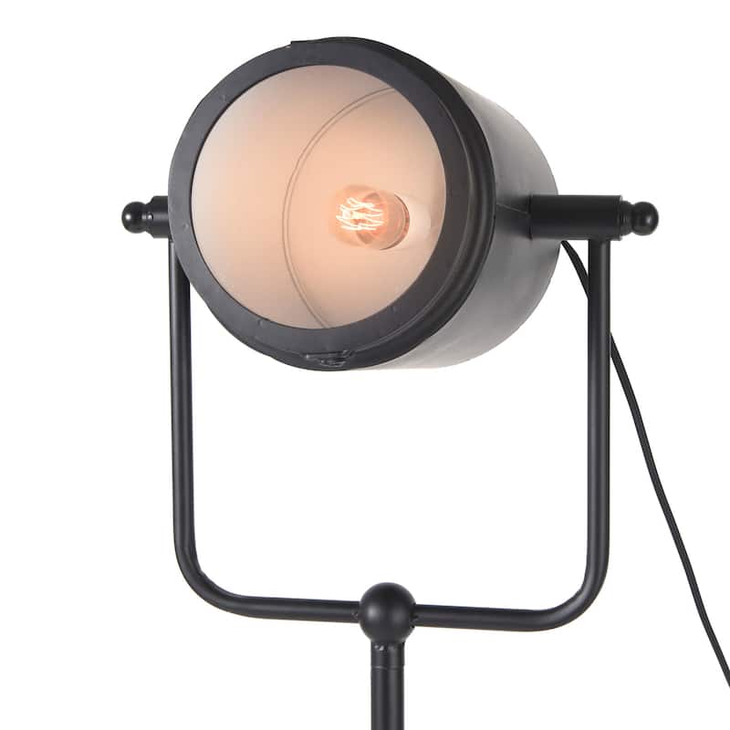 Debdou Gold Metal Adjustable Cinema-Style Floor Lamp