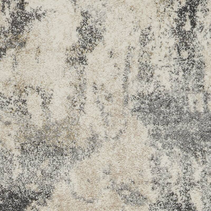 Fira Distressed Abstract Modern Stain Resistant Area Rug By HomeRoots - 90' X '26' X '0.75