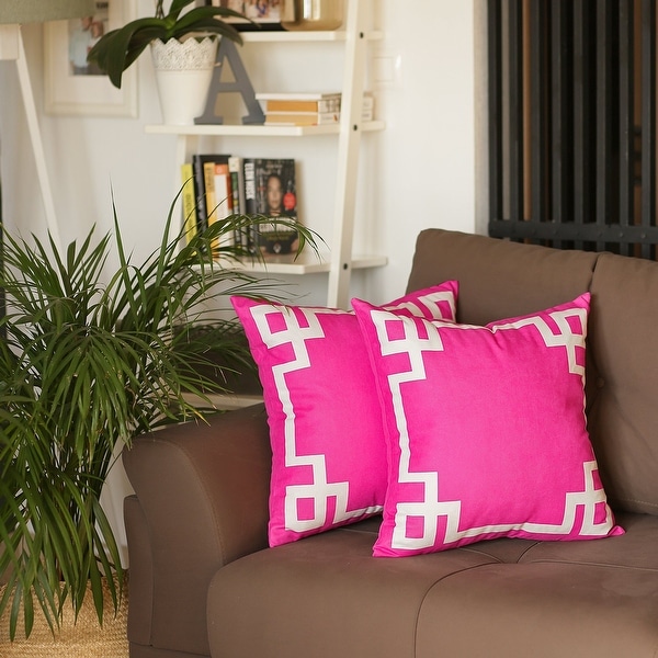 hot pink pillow covers