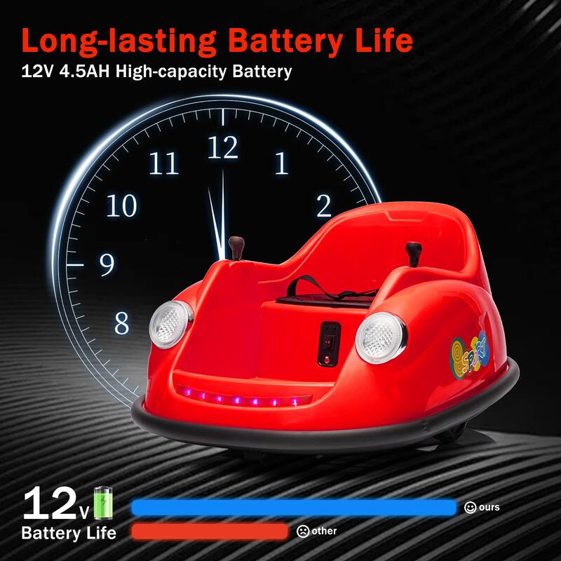 12V Kids Ride On Bumpin Bumper Car 360 Degree Spin