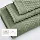 preview thumbnail 32 of 197, Linery & Co. Cotton Diamond Waffle Texture Bath Towels