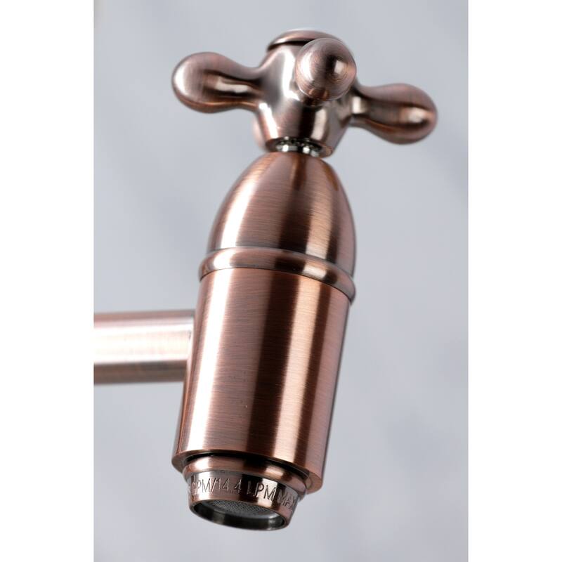 Restoration Wall Mount Pot Filler Kitchen Faucet