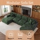 preview thumbnail 122 of 131, Oversized Chenille Modular Sectional Sofa Conversation Set with 2 Ottomans