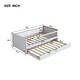 preview thumbnail 4 of 26, Wood Twin Size Platform Bed with Guardrail,Trundle and Open Fence Design,Kids and Baby