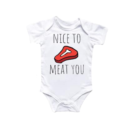 Steak Bbq - Baby Boy Girl Clothes Infant Bodysuit Funny Cute Newborn 5