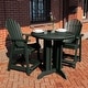 preview thumbnail 48 of 62, Highwood Commercial 3-Piece Adirondack 36" Bistro Counter Height Dining Set
