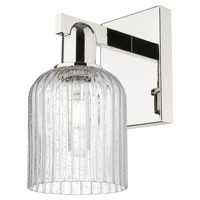 Innovations Lighting 716-1W-G559-5SDY Bridal Veil 11" Tall Bathroom - Polished Nickel