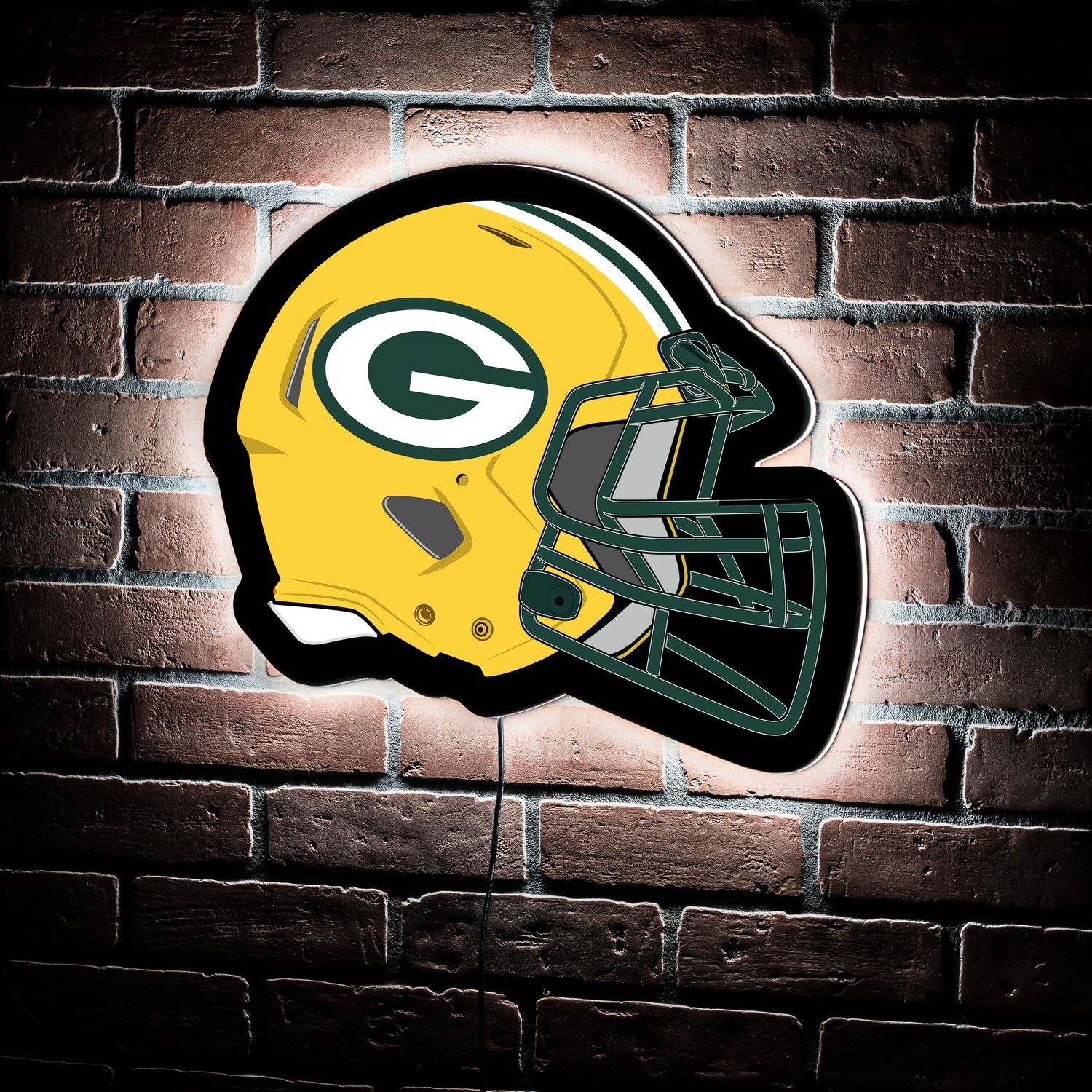 Green Bay Packers 23 LED Retro Logo Round Wall Sign