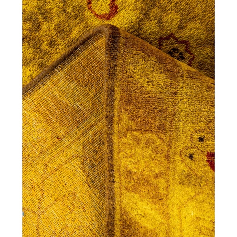 Overdyed One-of-a-Kind Hand-Knotted Area Rug - Gold - 4' 2" x 6' 2"