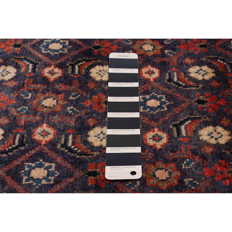ECARPETGALLERY Hand-knotted Andelz Navy Wool Rug - 3'7 x 10'0