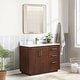 preview thumbnail 23 of 138, San Single Bath Vanity with Composite Stone Top without Mirror