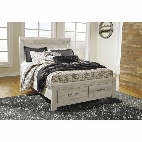 Shop Ashley Furniture B331 95 Wispy White Finish Bellaby Platform