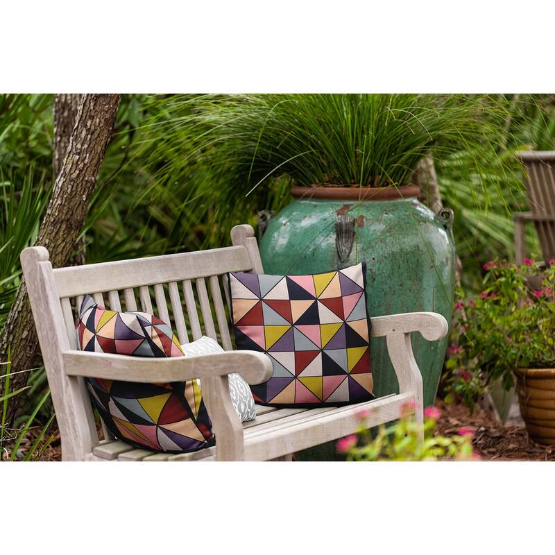Triangle Triumph Indoor/Outdoor Throw Pillow