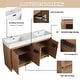 preview thumbnail 6 of 61, BNK 24/30/48/60 inch Freestanding Resin Sink Bathroom Vanity with Soft Close Door and Adjustable Shelf