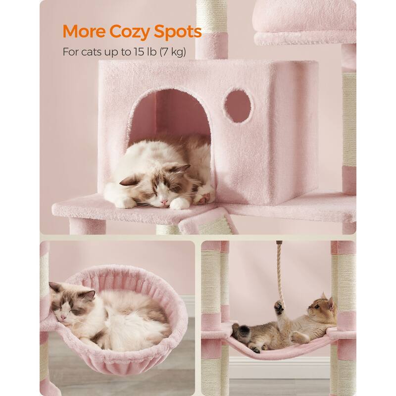 Multi-Level Cat Tree with Perches Caves and Scratching Posts