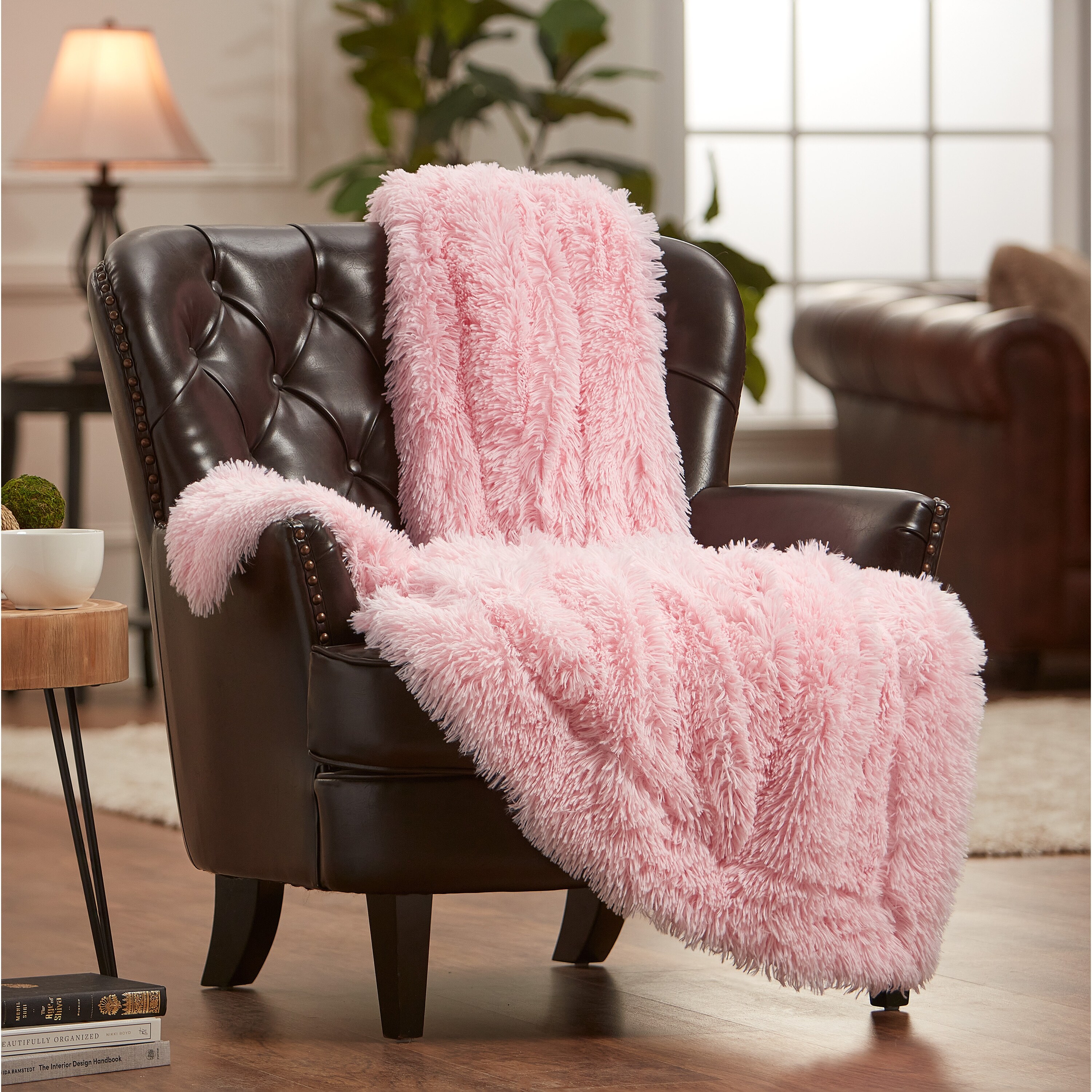 Chanasya faux fur shop throw blanket fuzzy