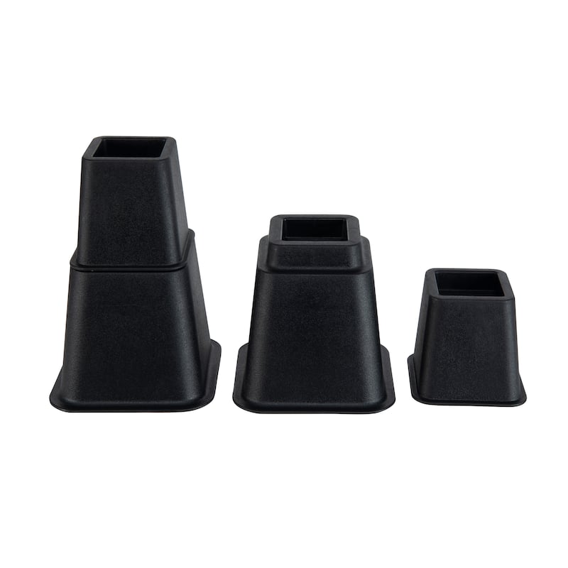 Simplify 8 Piece Adjustable Height Bed Risers Set - 3", 5" or 8"