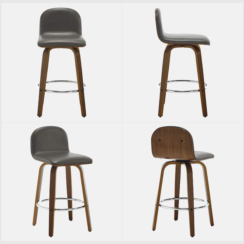 Upholstered Wood Swivel Bar Stools/ Counter Stool