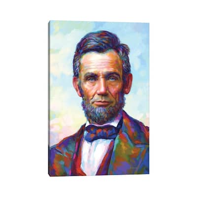 iCanvas "Abraham Lincoln II" by Leon Devenice Canvas Print