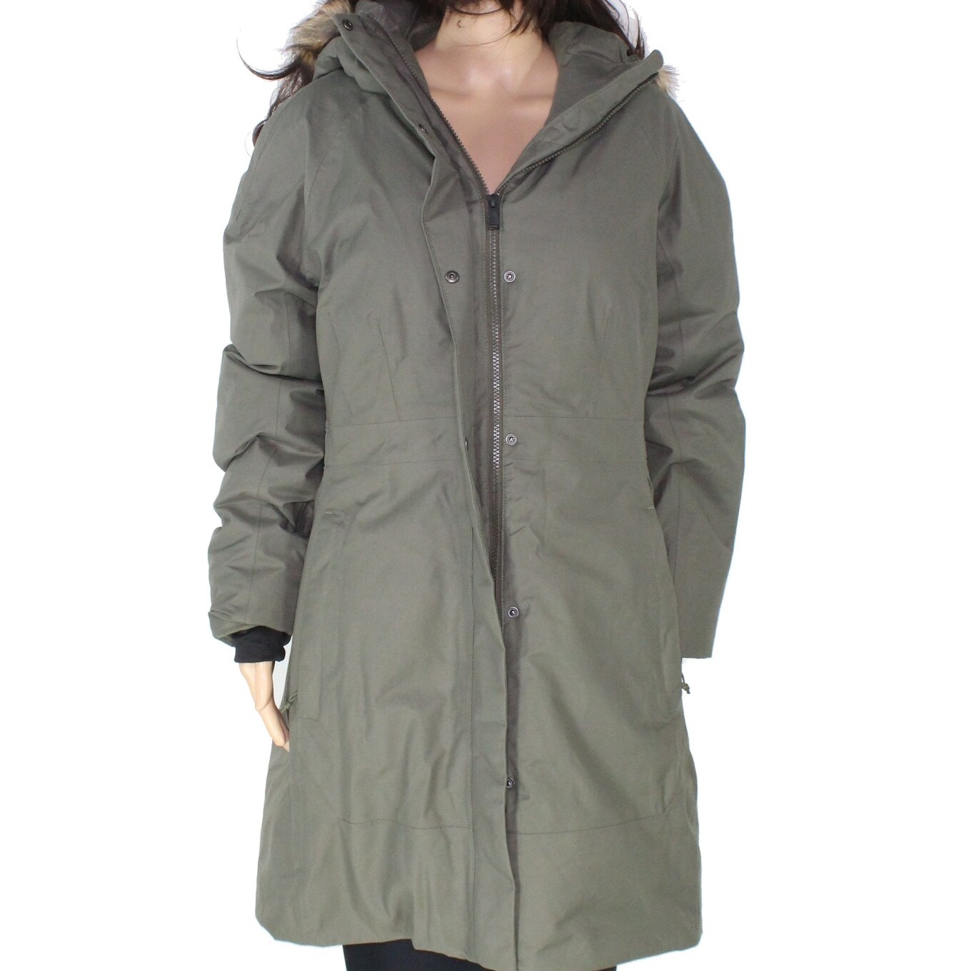 north face arctic parka ii green