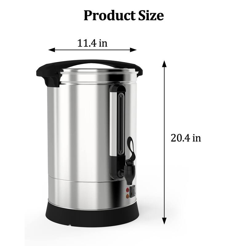 Commercial Coffee Urn, [Quick Brewing] [Food Grade 304 Stainless Steel] Large Coffee Maker for Church