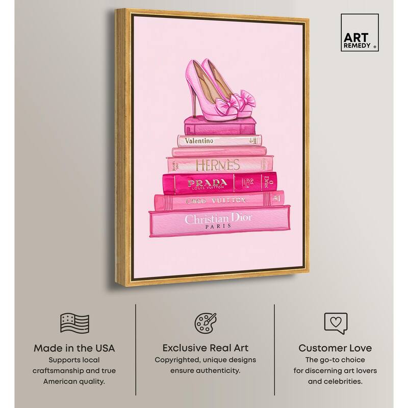 Fashion books in Pink Canvas by Art Remedy