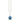 Secure Blue Jule Modern Floor Lamp - 12" x 60"