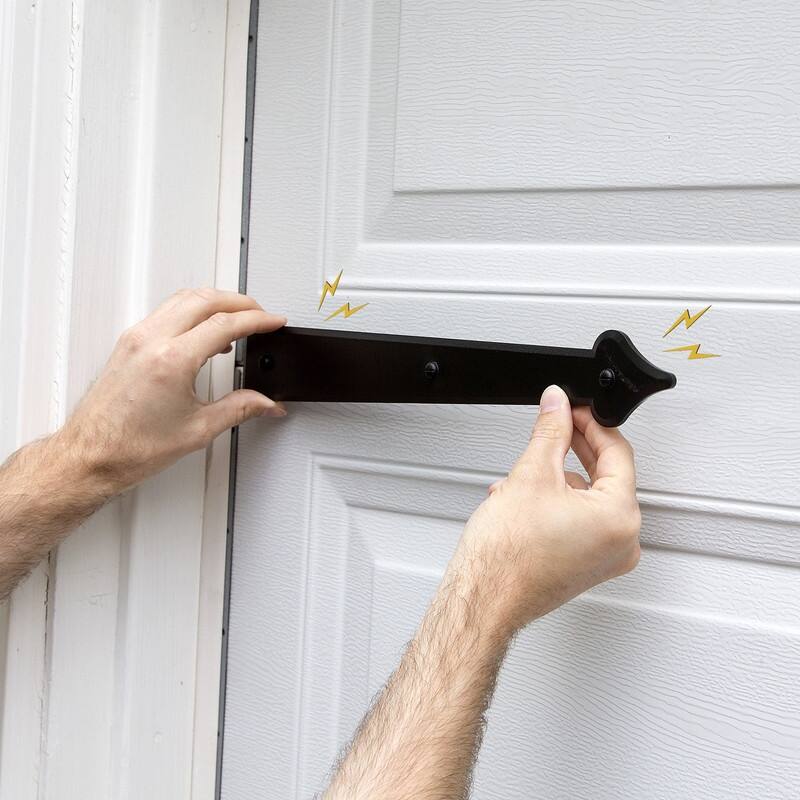 Cre8tive Hardware Classic Spade Magnetic Garage Door Hardware Set (6 piece)