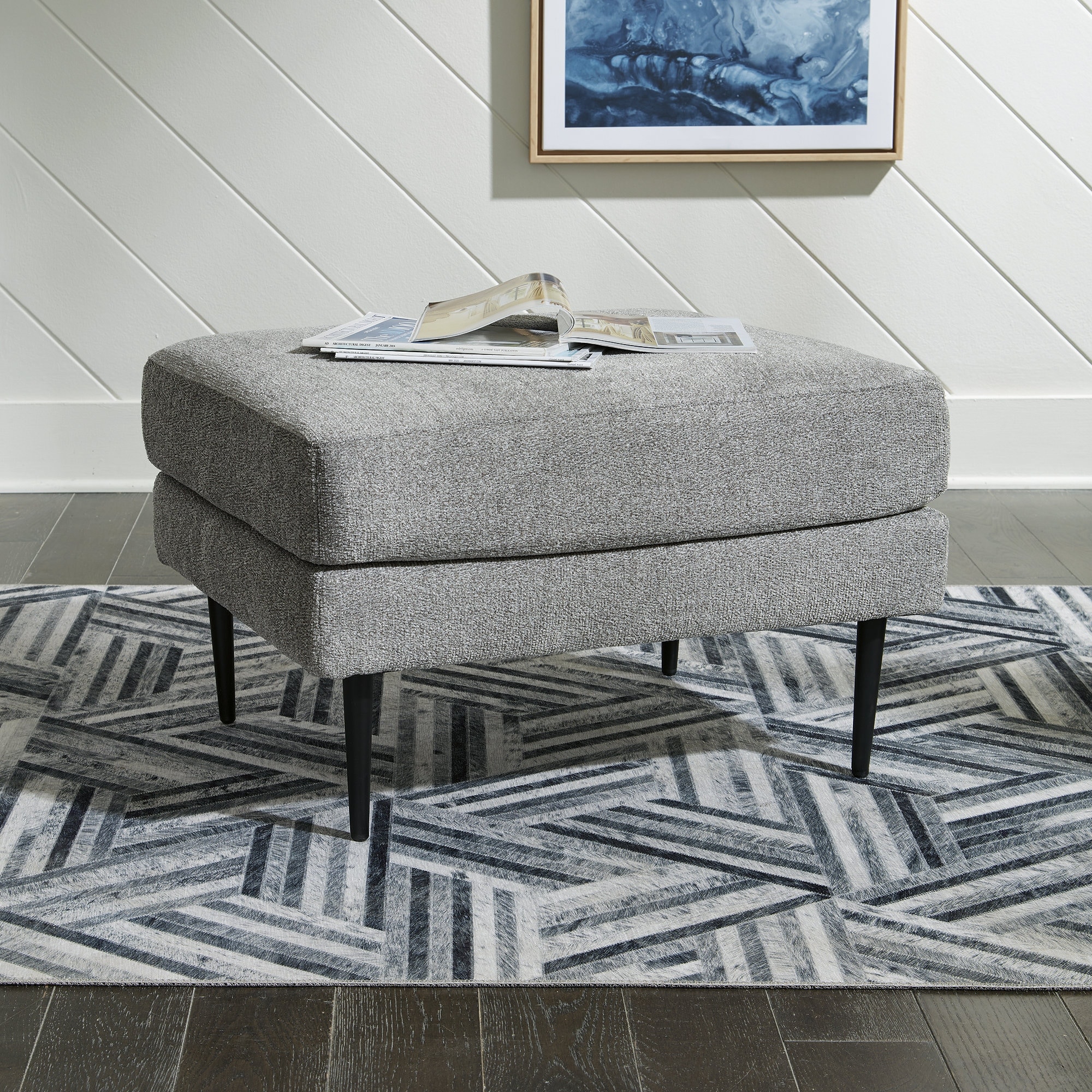 Signature Design by Ashley Hazela White Ottoman