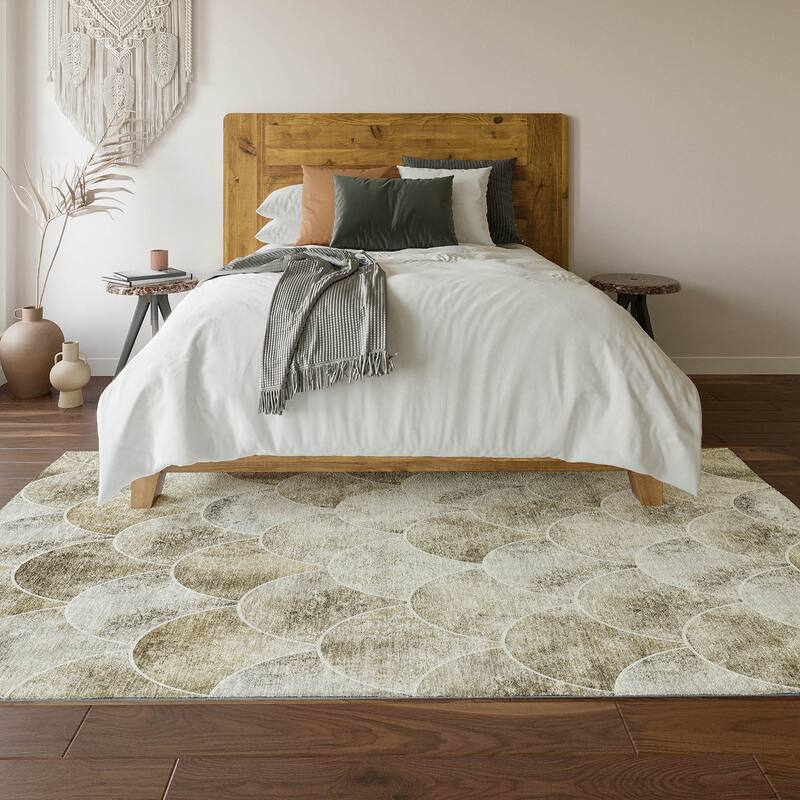 Premium Washable Super Soft Contemporary Geo Mayfield Rug