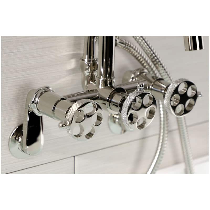 Kingston Brass AE815.RKX Webb Wall Mounted Tub Filler with Built-In