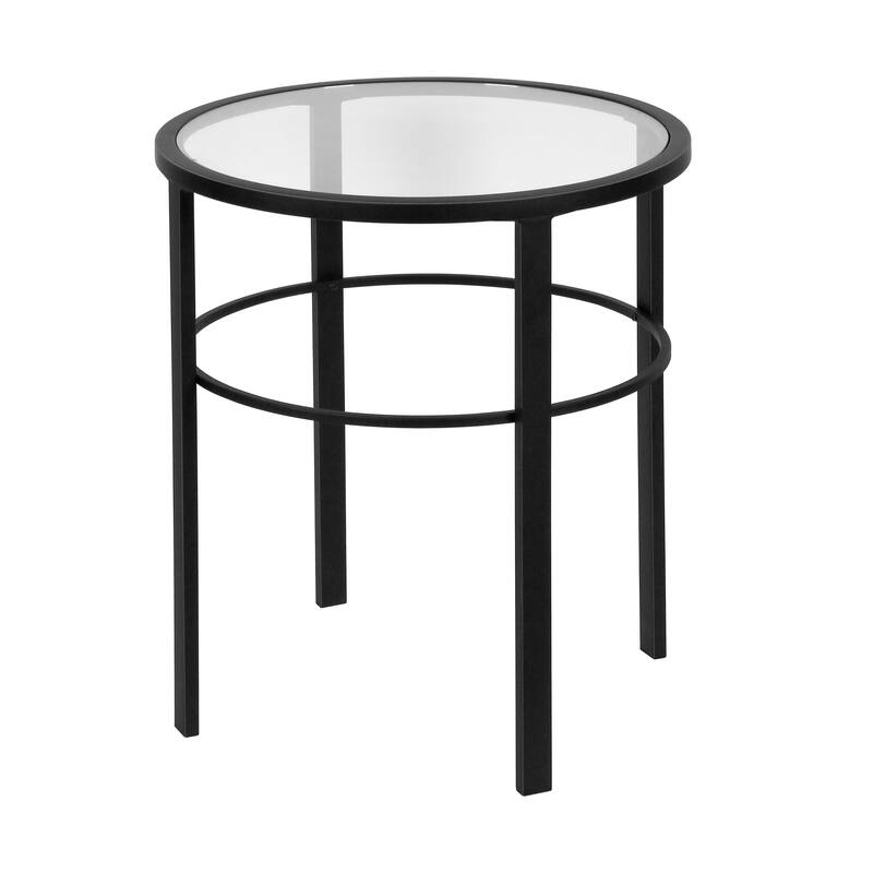 Gaia 20" Wide Round Side Table - 20" Wide - Blackened Bronze
