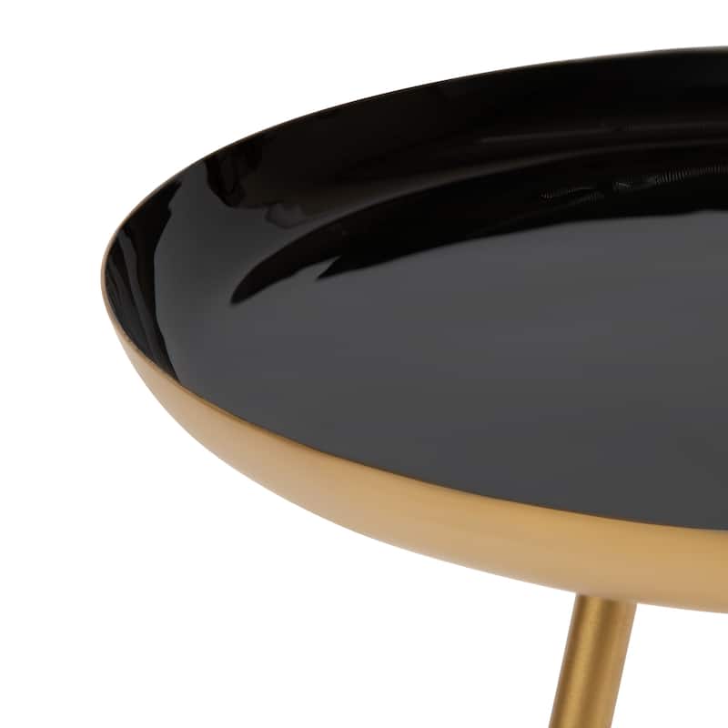 Kate and Laurel Laranya Round Metal Side Table - 15x15x22.5