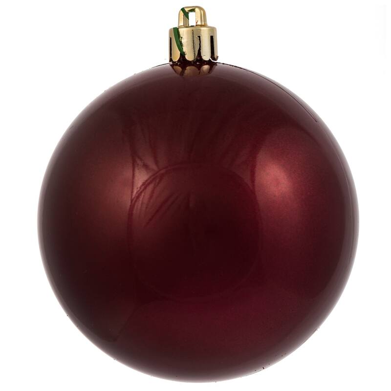 Vickerman 3" Berry Red Candy Ball Ornament, 12 per Bag