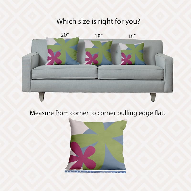 Bold Flowers Polyester Indoor Pillow
