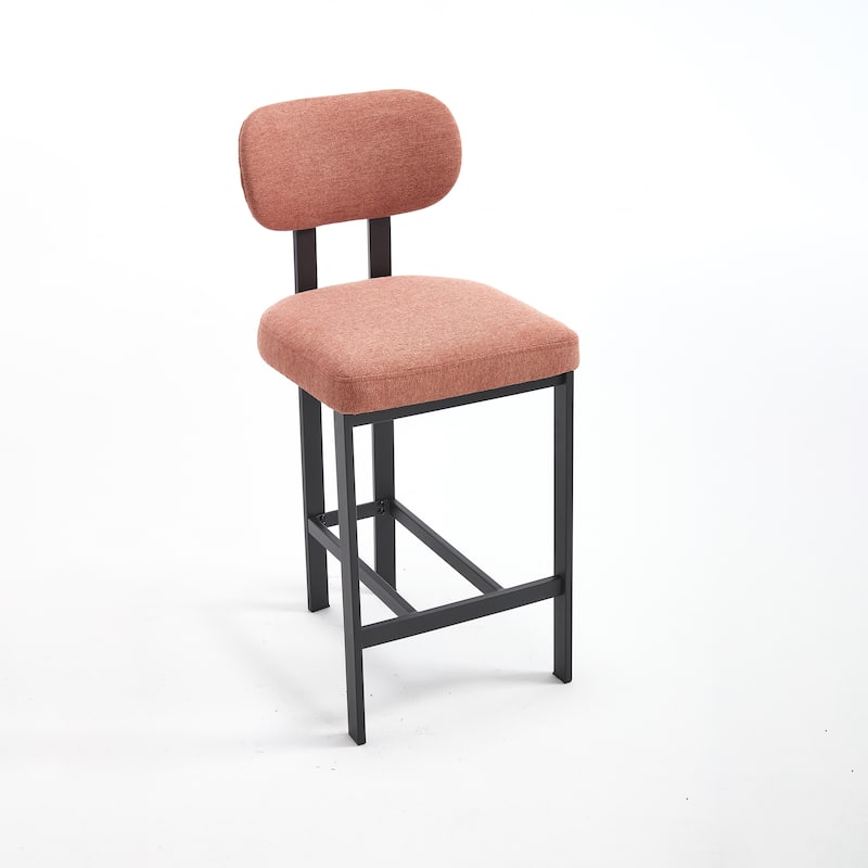 Upholstered Counter Height Bar Stools Side Chairs Set of 2