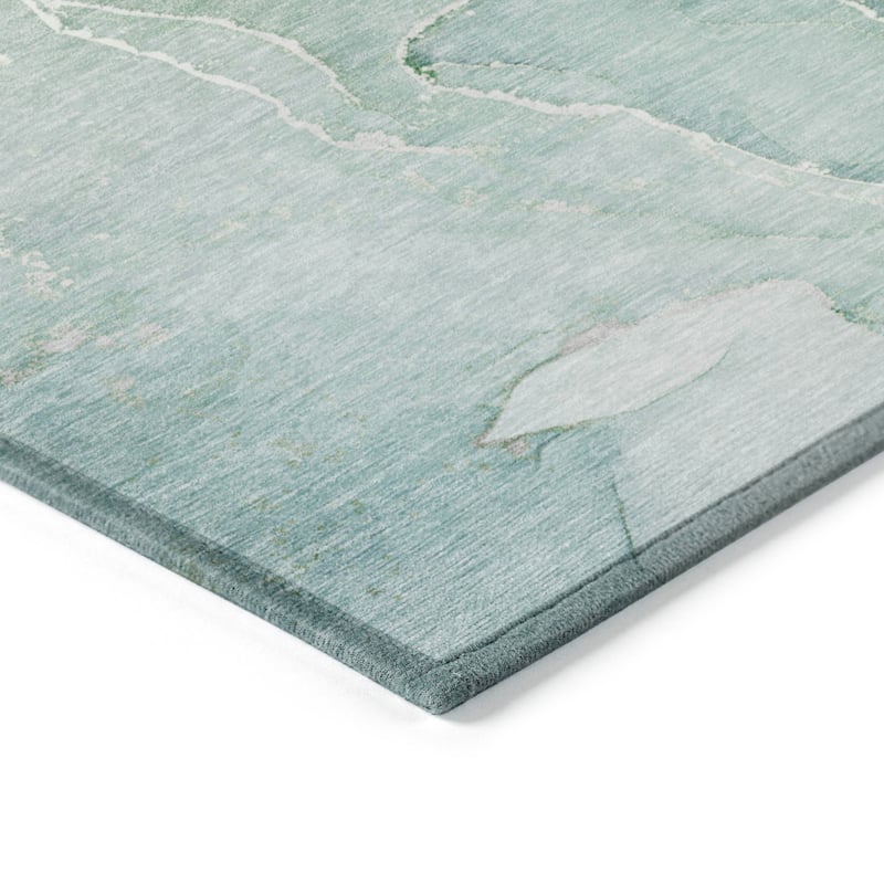 Machine Washable Indoor/ Outdoor Chantille Watercolor Rug