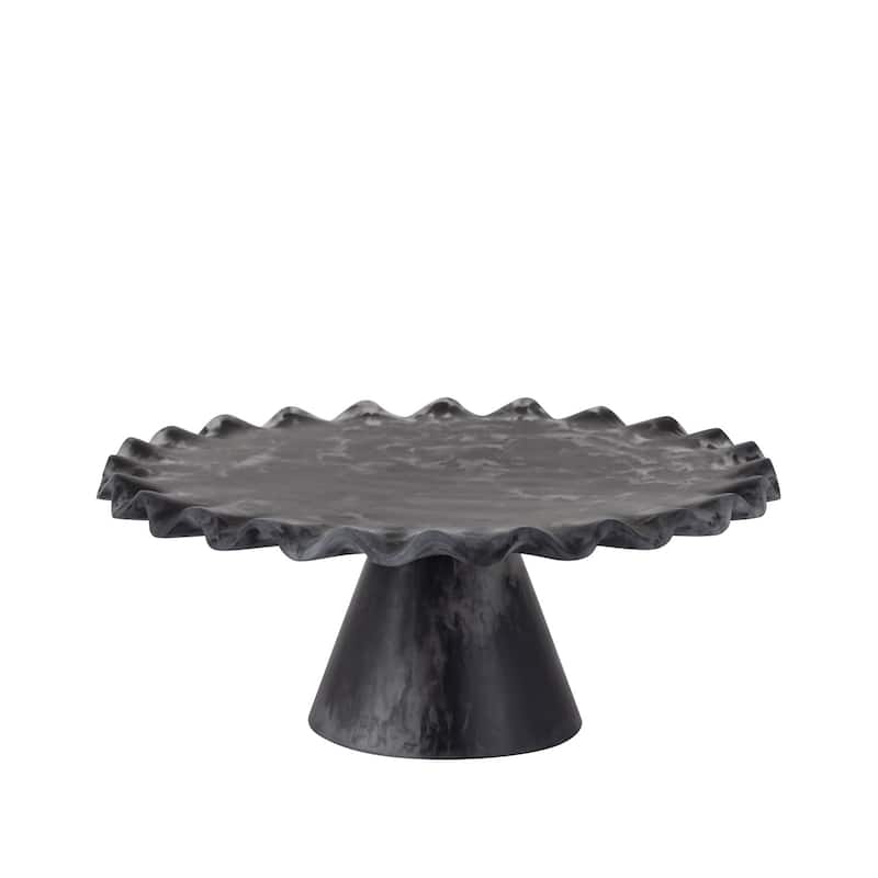 Black Resin Cake Stand Large