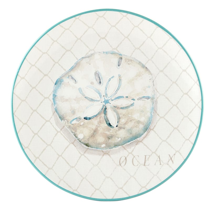 Certified International Ocean View Set of 4 Dinner Plates - 11" Diam x 1"
