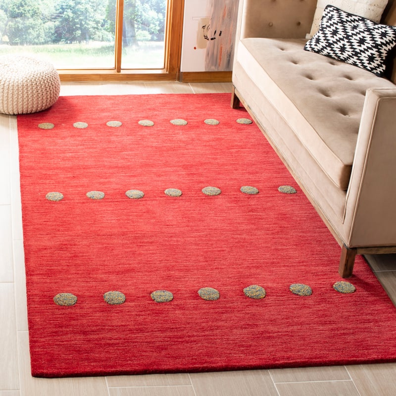 SAFAVIEH Handmade Himalaya Brittni Modern Wool Rug - 8' x 10' - Red