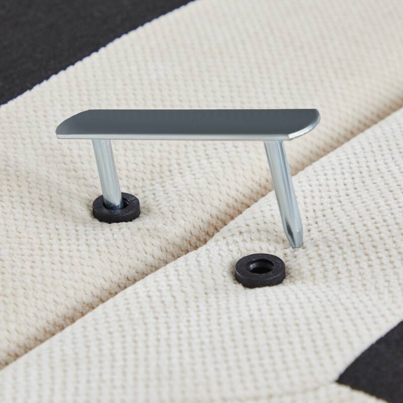 116" Chenille Pleated Design Sectional Sofa with Ottoman and 2 Round Pillows