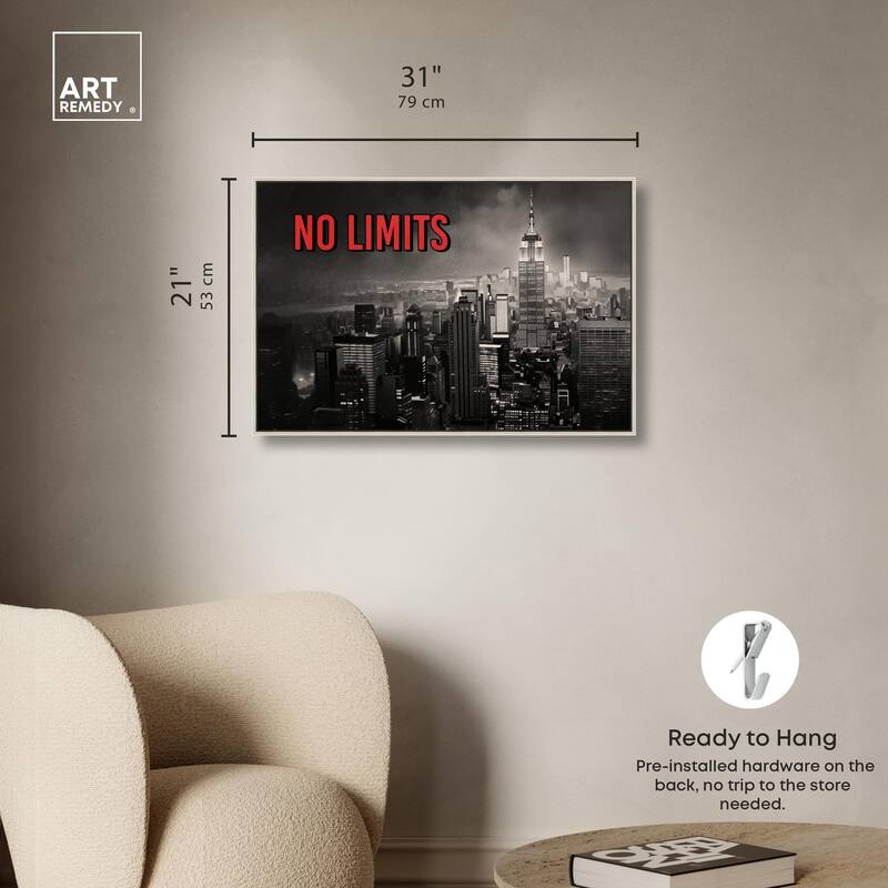 No Limits City Canvas by Art Remedy