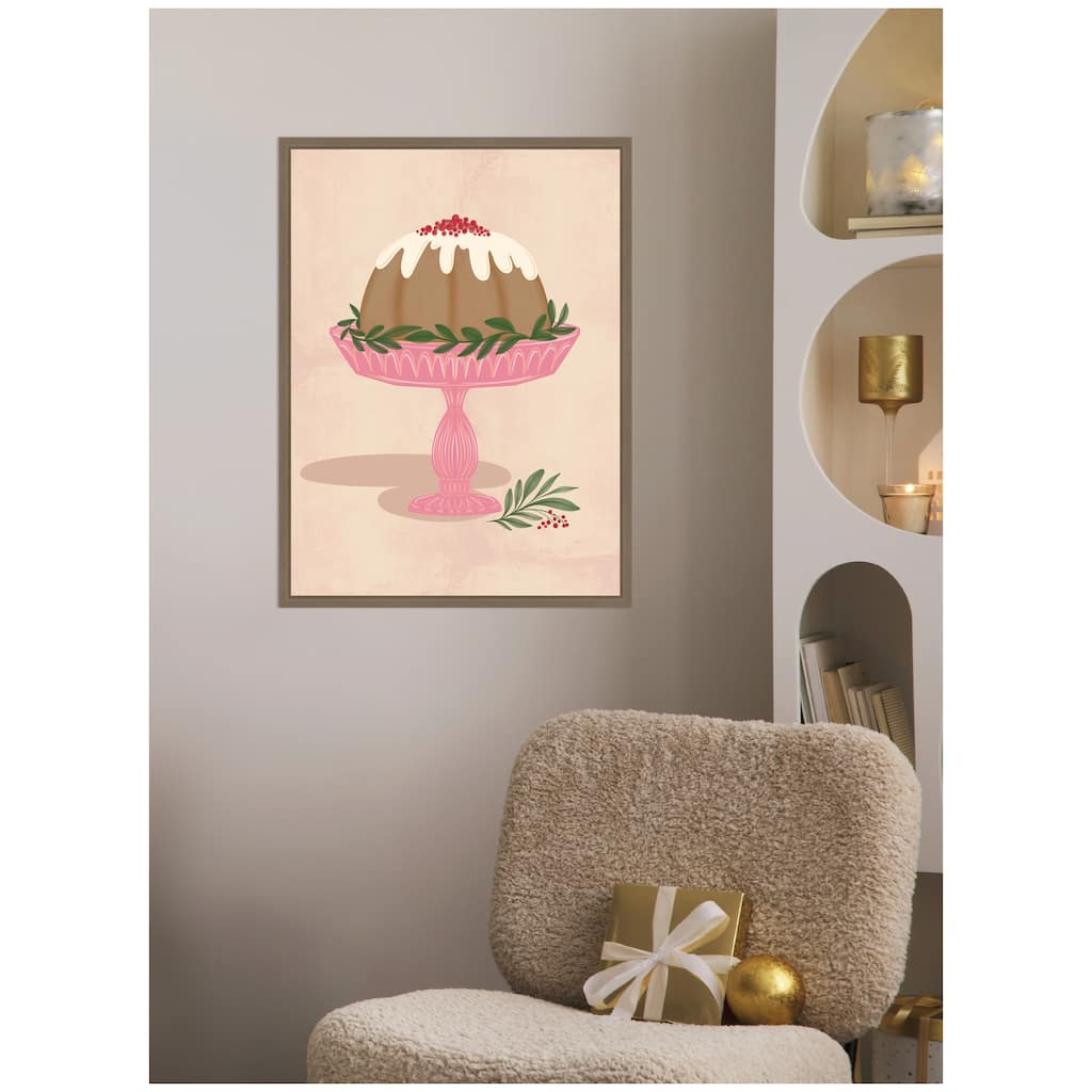 Kate and Laurel Framed Canvas Sweet Treats by Nikita Jariwala