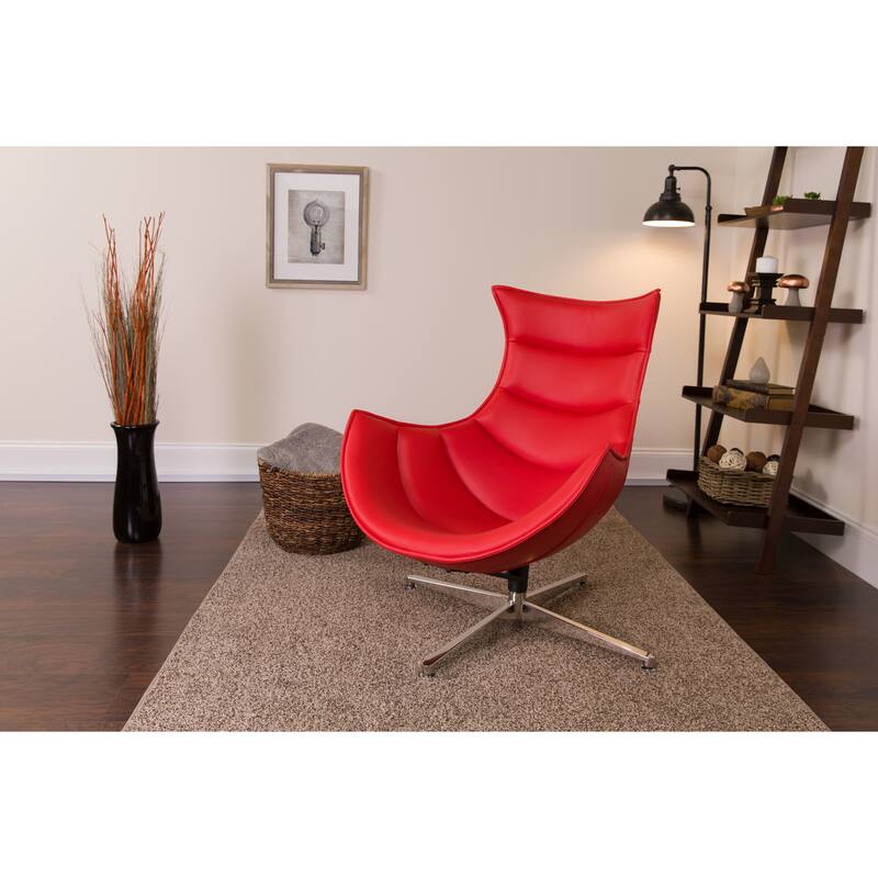 Home Office Swivel Cocoon Chair - Living Room Accent Chair