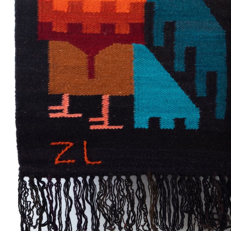Novica Handmade Owl Night Wool And Cotton Blend Tapestry