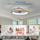 preview thumbnail 4 of 6, Cusp Barn 20" Modern Smart Low Profile Ceiling Fan with Lights and APP Control, Farmhouse 6 Speeds Reversible Wooden Ceiling Fan