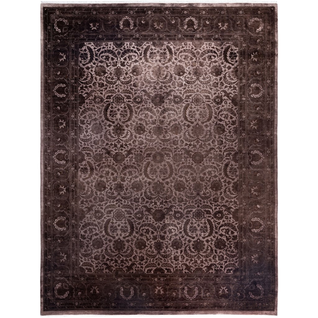Overdyed One-of-a-Kind Hand-Knotted Area Rug - Beige - 9' 3" x 12' 2"